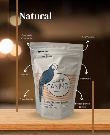 CAFÉ ROBUSTA AMAZONICO NATURAL, TORRADO E MOÍDO PARA CONSUMO EM CASA